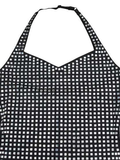 Neckband Rhinestone-studded Slim-fit Hip Wrap Sparkling Party Party Mini&Short Dresses