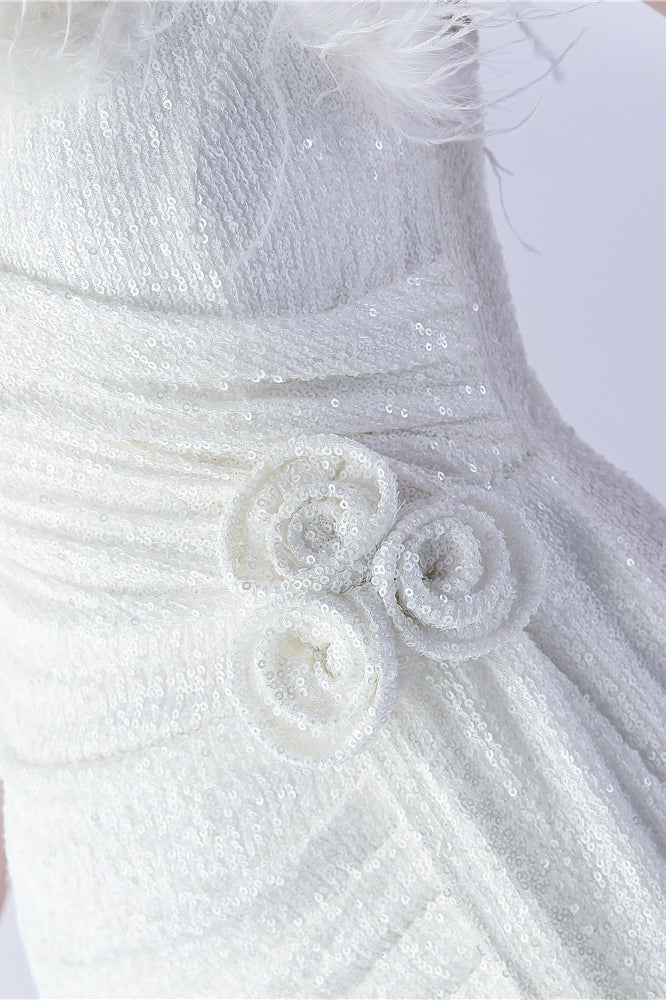 | Feather Embellished Maxi Dress