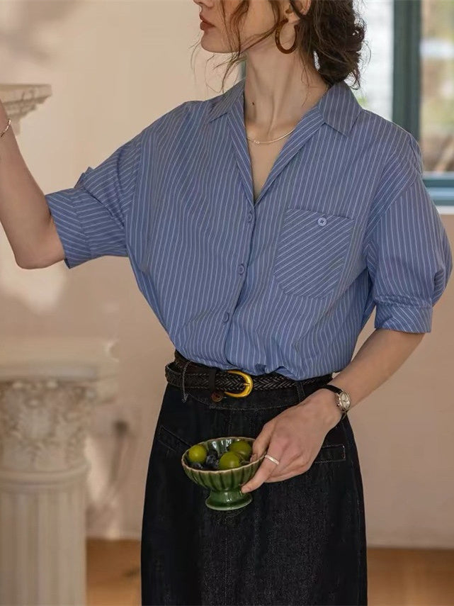 Striped Work Shirt