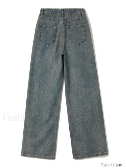 90s Washed High Waist Boyfriend Jeans