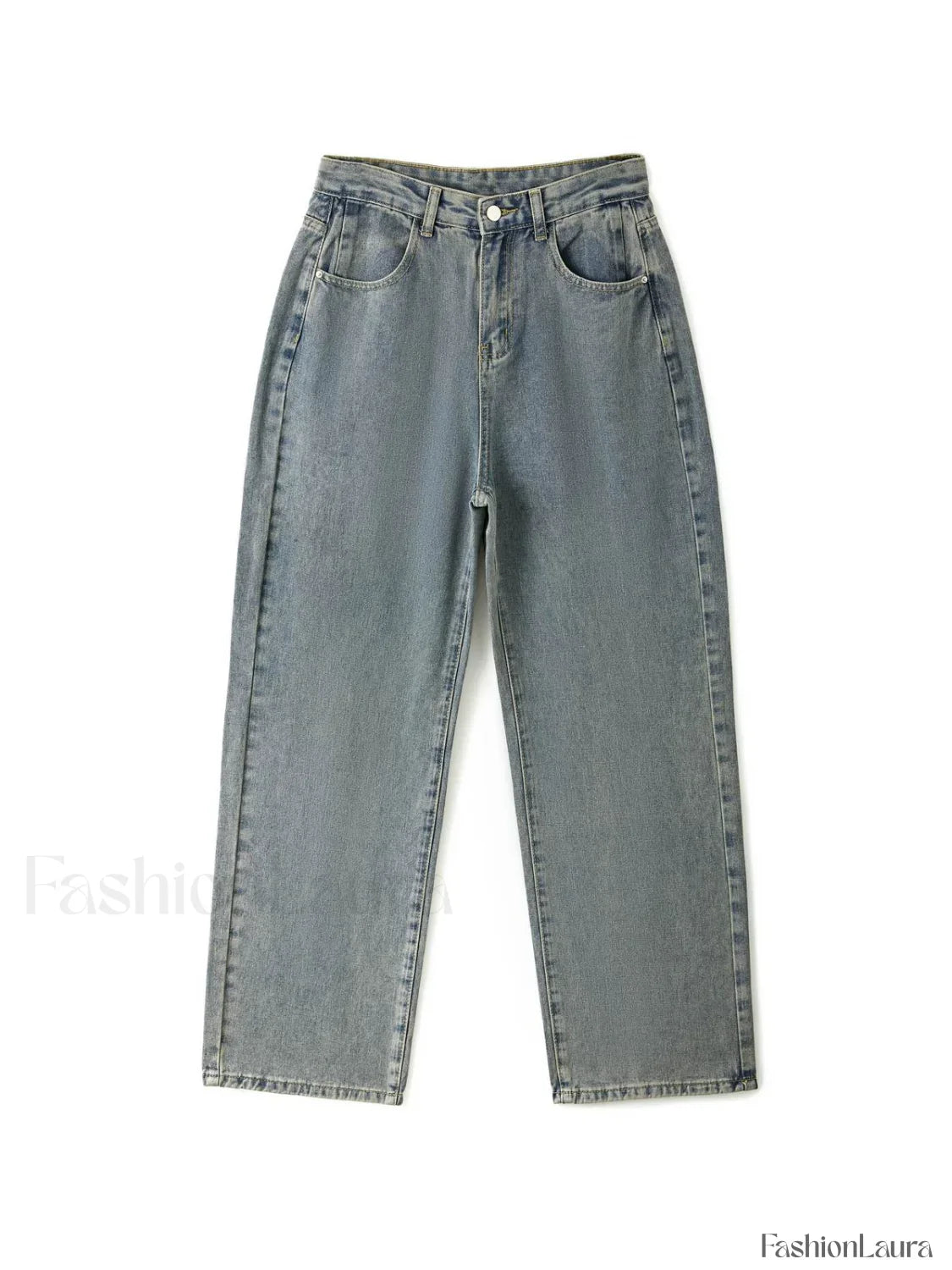 90s Washed High Waist Boyfriend Jeans