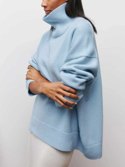 Always Chic Turtleneck Oversized Sweater