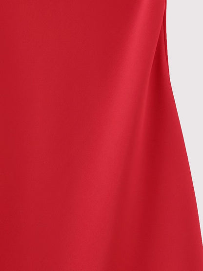 Winter Women Clothing Slim Silk Satin Texture Midi Dress – Elegant and Stylish Option for Cold Weather Fashion