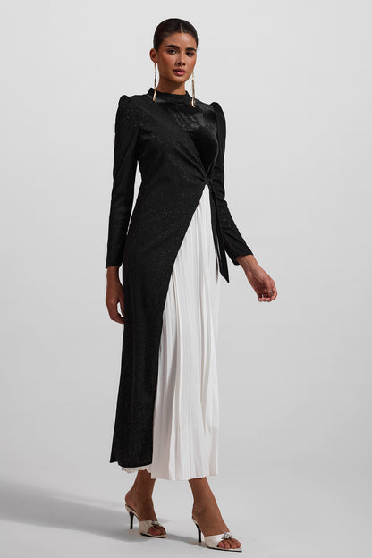 Velvet Long Sleeve Midi Dress