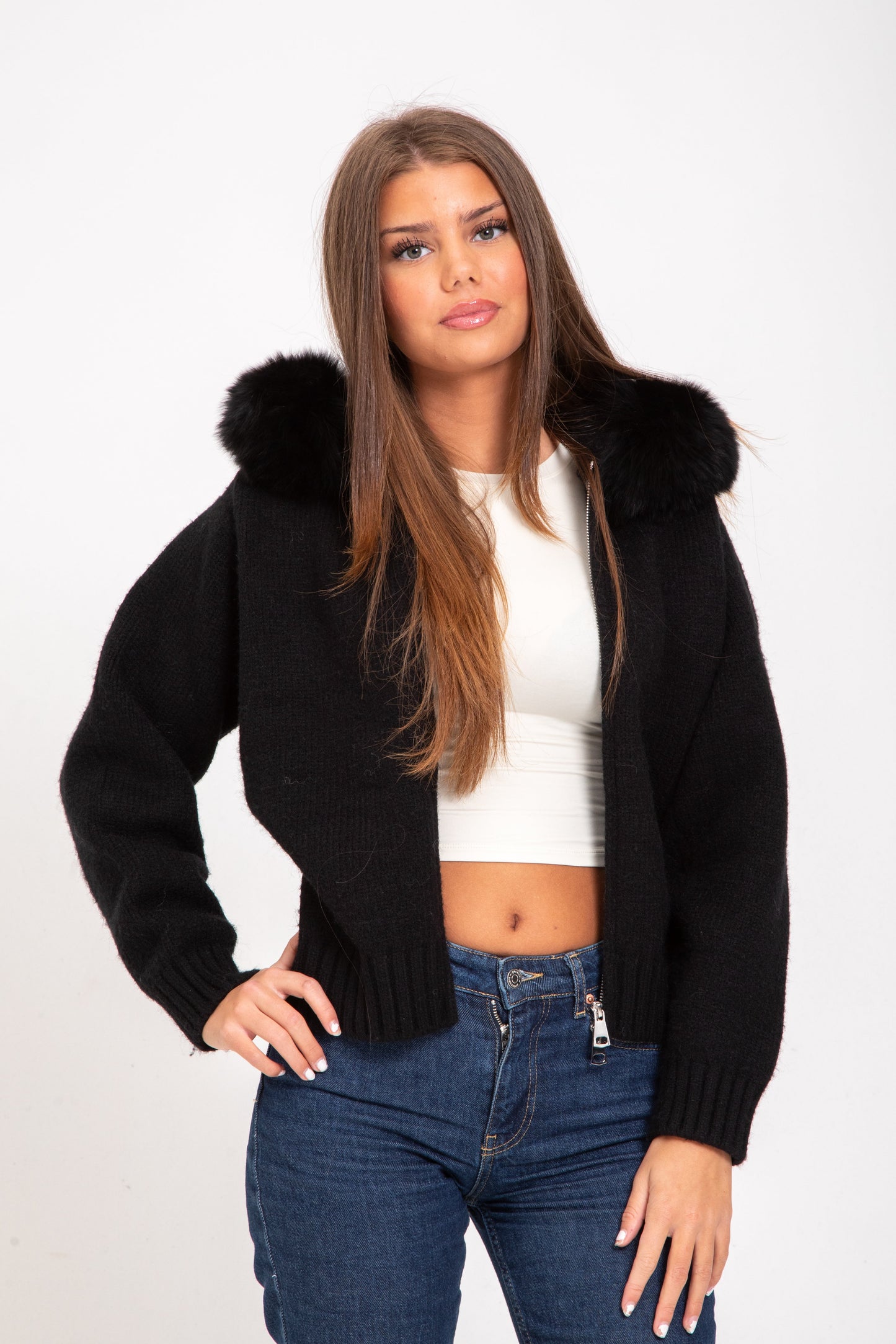 Verena Zipped Fur Jacket