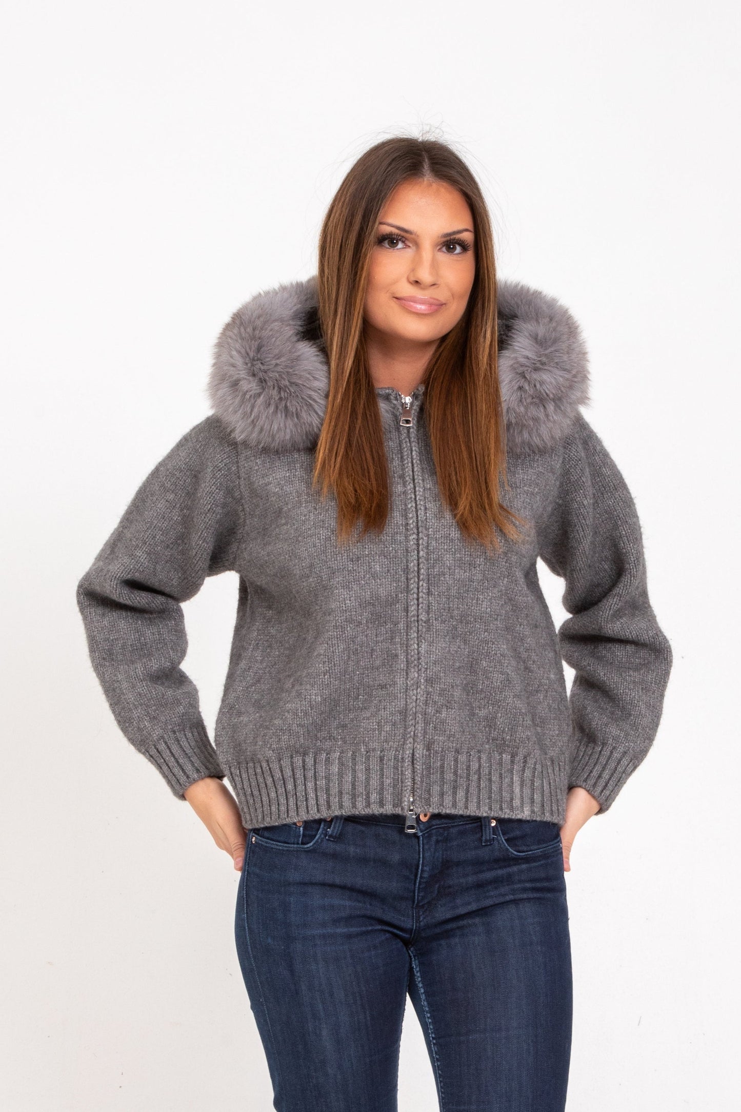 Verena Zipped Fur Jacket