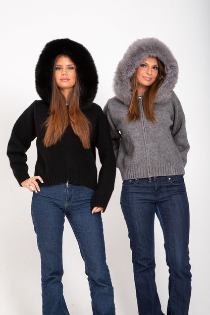 Verena Zipped Fur Jacket