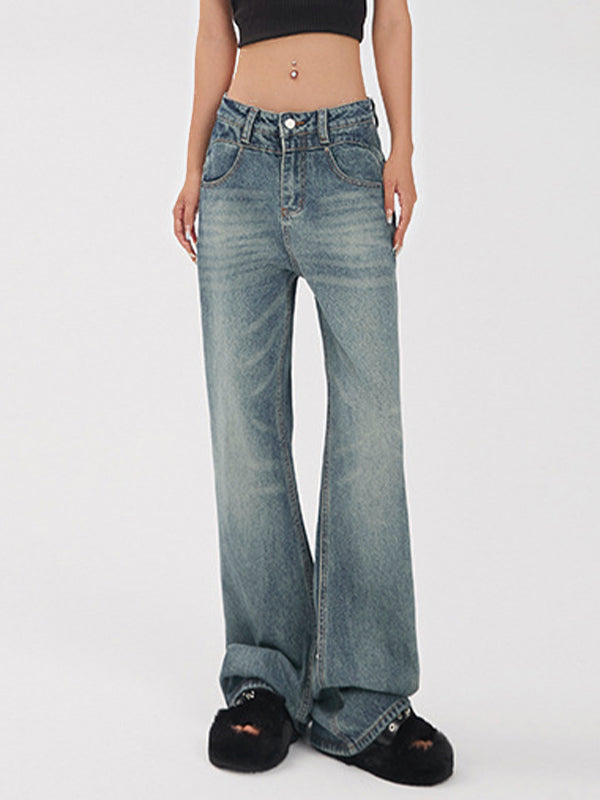 Vintage Straight Wide Leg Jeans