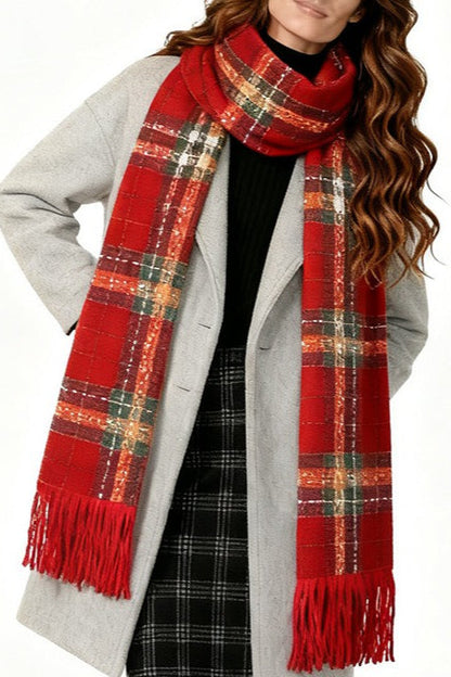 Checkered Warm Scarf