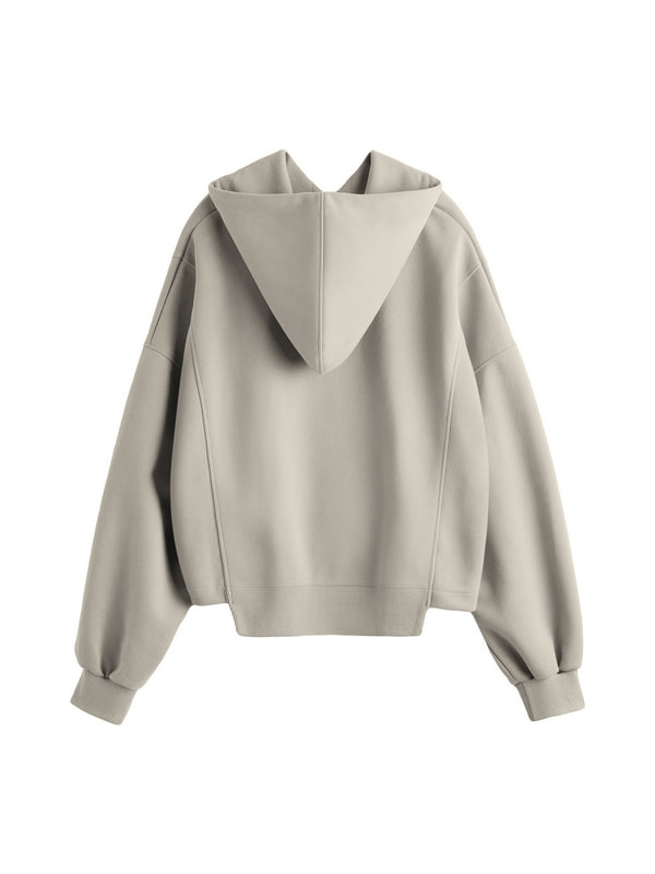 Letter Embroidery Drawstring Oversized Hoodie