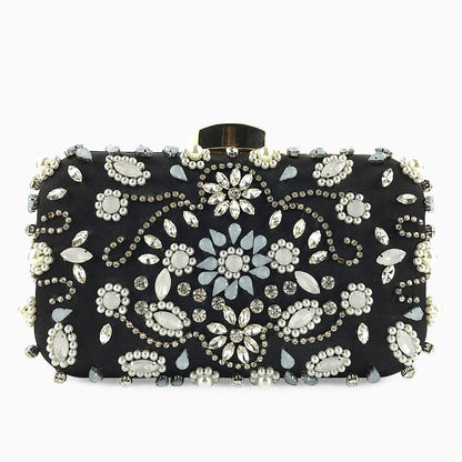 Bead Embroidered Clutch Bag by Braelyn