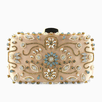 Bead Embroidered Clutch Bag by Braelyn