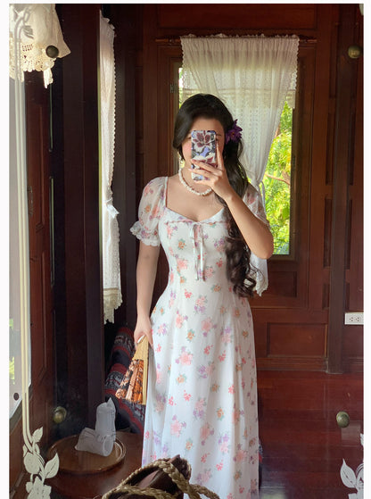 Magnolia Scent Embroidered Maxi Dress – Graceful   Floral Edition