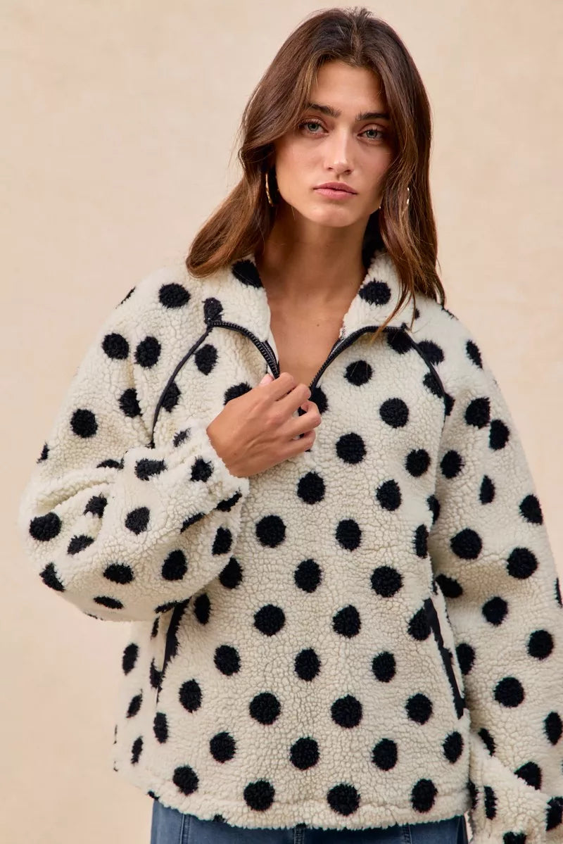 BiBi Polka Dot Sherpa