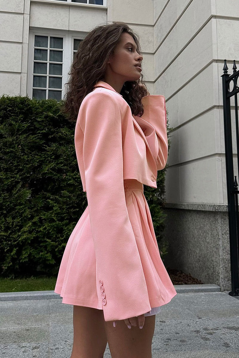 | Mini Skirt and Blazer Set