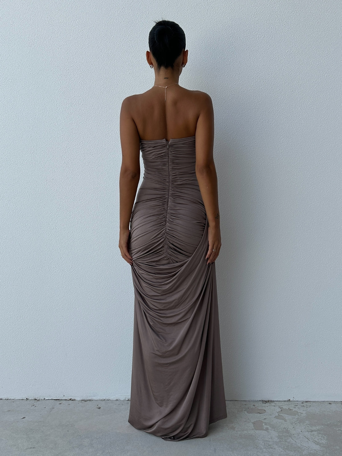 Top Backless Pleating Dress