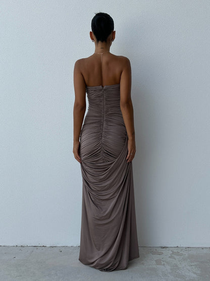Top Backless Pleating Dress