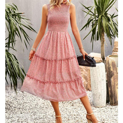 Sleeveless Floral Print Maxi Dress in Multiple Colors