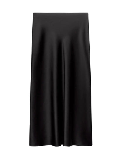 Fishtail Satin Skirt