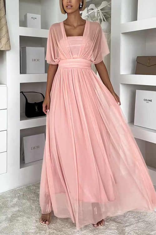 High Rise Versatile Tulle Maxi Dress