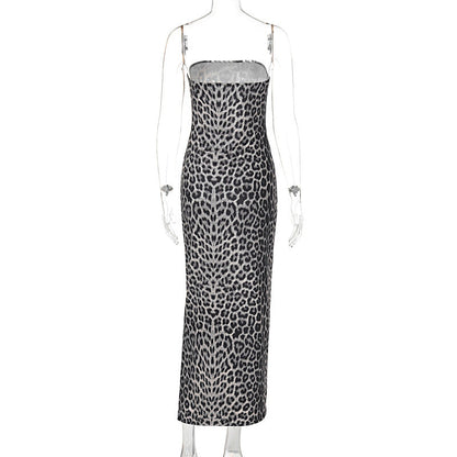 Severus Slit Dress - Brown