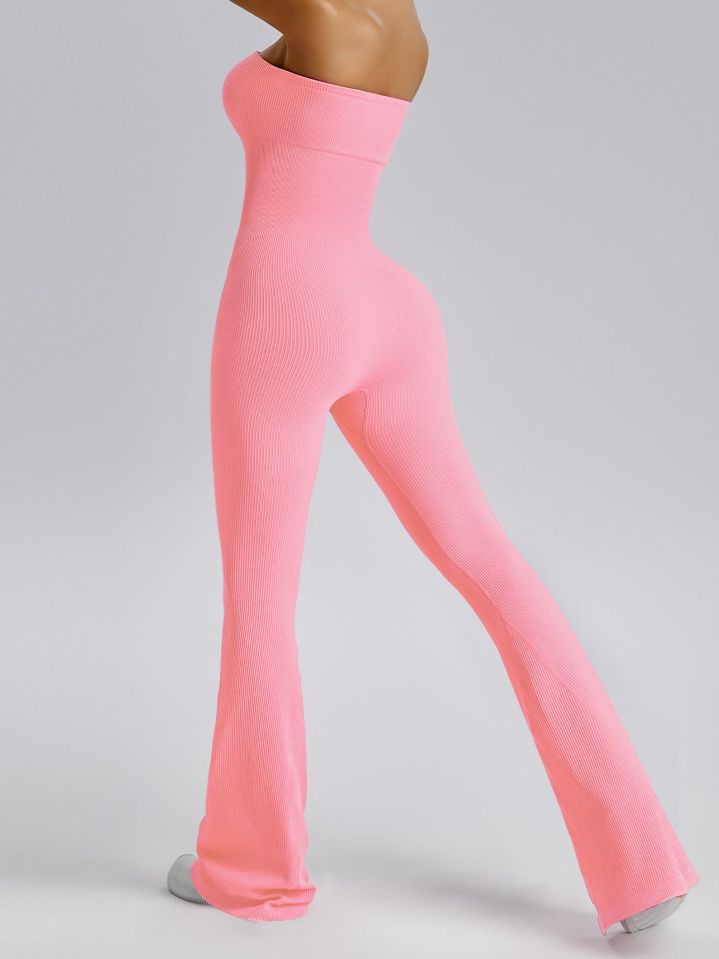 Seamless Strapless Fitness Exercise Bodysuits