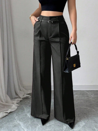 Straight-fit Suit Commuting Pocket Pants