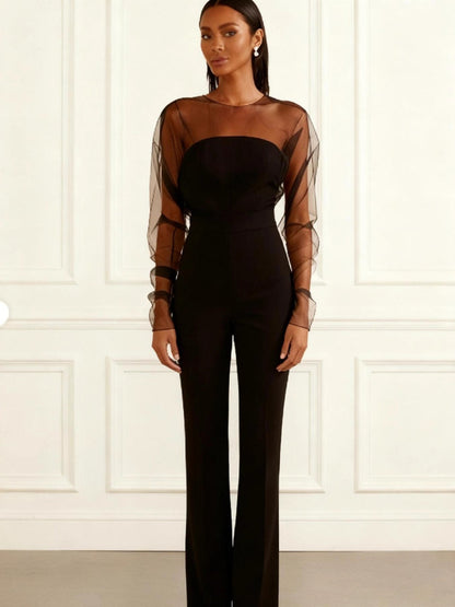 Sleeveless Single-breasted Wide Leg Work Clothes Jumpsuits