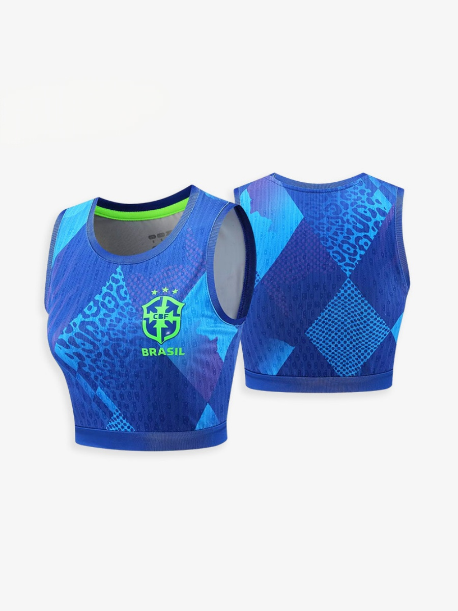 World Cup Football Babes' Crop Top Jersey – Short-Sleeve Sports Tank