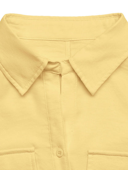 Sleeveless Lapel Vests Shirts Chiffon Blouse