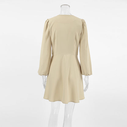 Like a Lady Mini Dress - Khaki