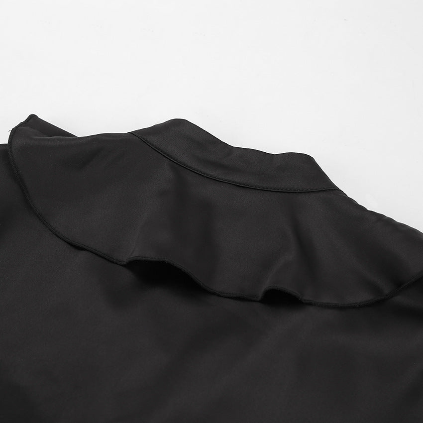 Rufflina Top-Black