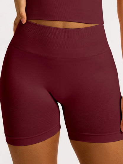 Seamless High-waisted Hip Lift Exercise And Fitness Yoga Shorts