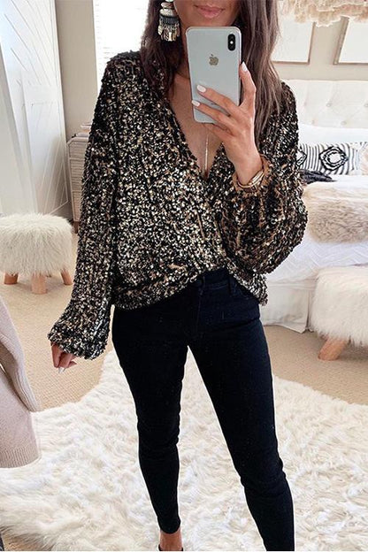 Margovil Christmas/NYE Party Sequin Shirt