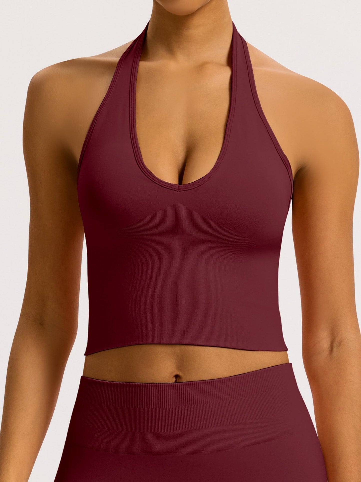 Seamless Quick-drying Halter Neck Beautiful Back Exercise And Fitness Yoga Tank Top