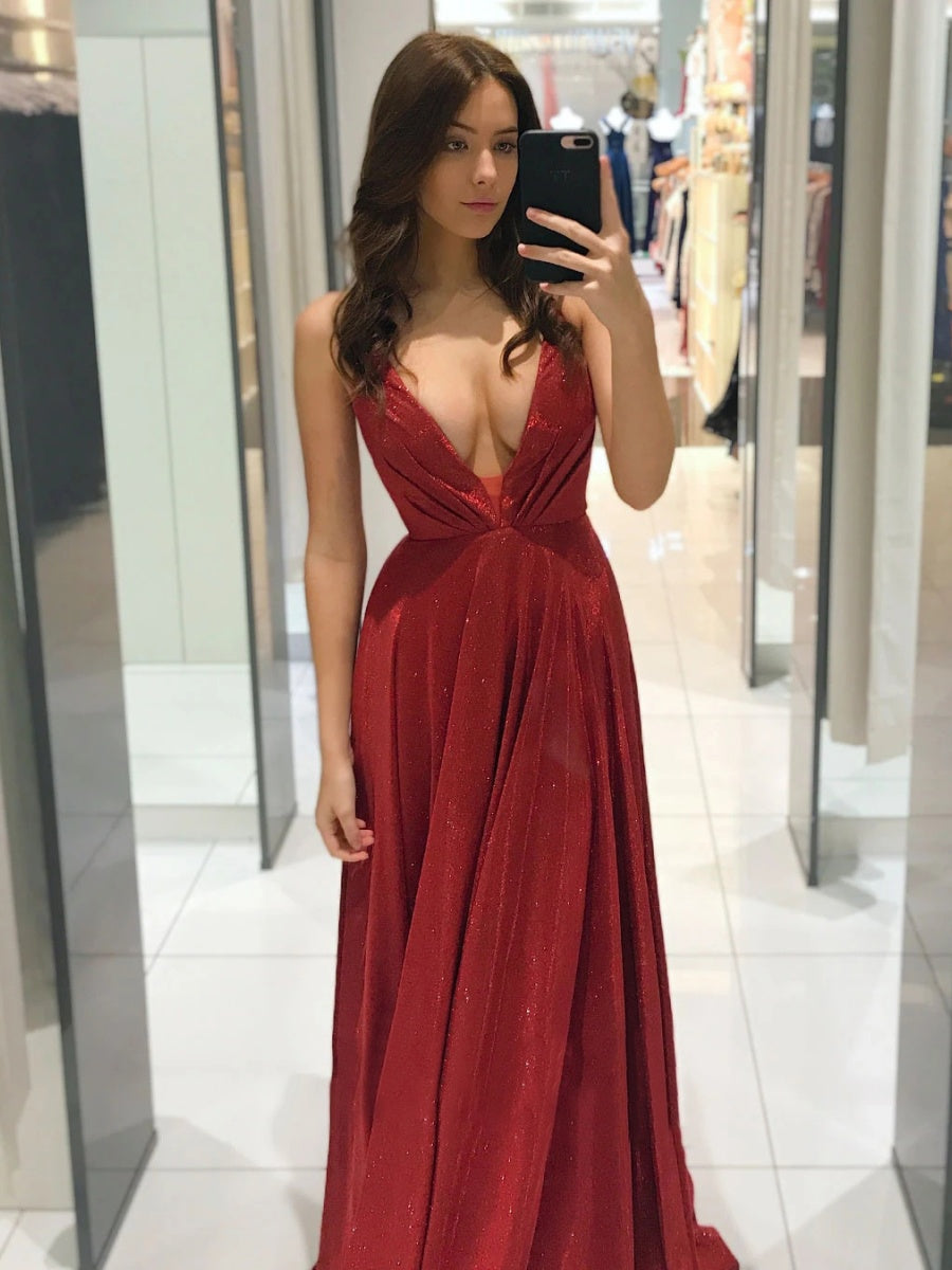 Sequins Backless Bandage Formal Dress Maxi Dresses
