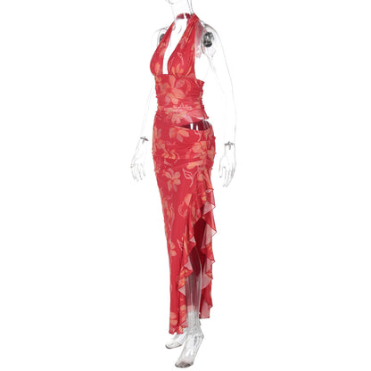 Rebus Maxi Dress - Red