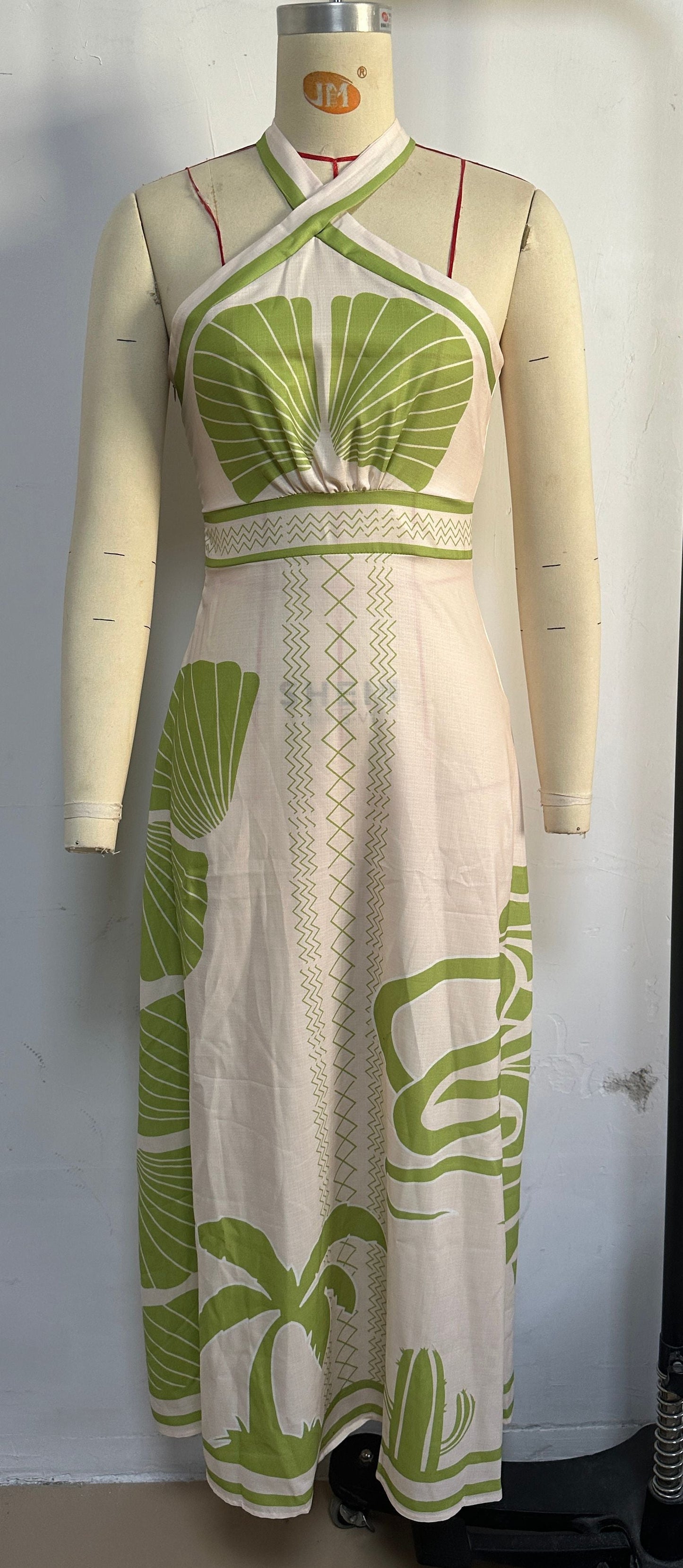 Dixon Halter Dress - Green
