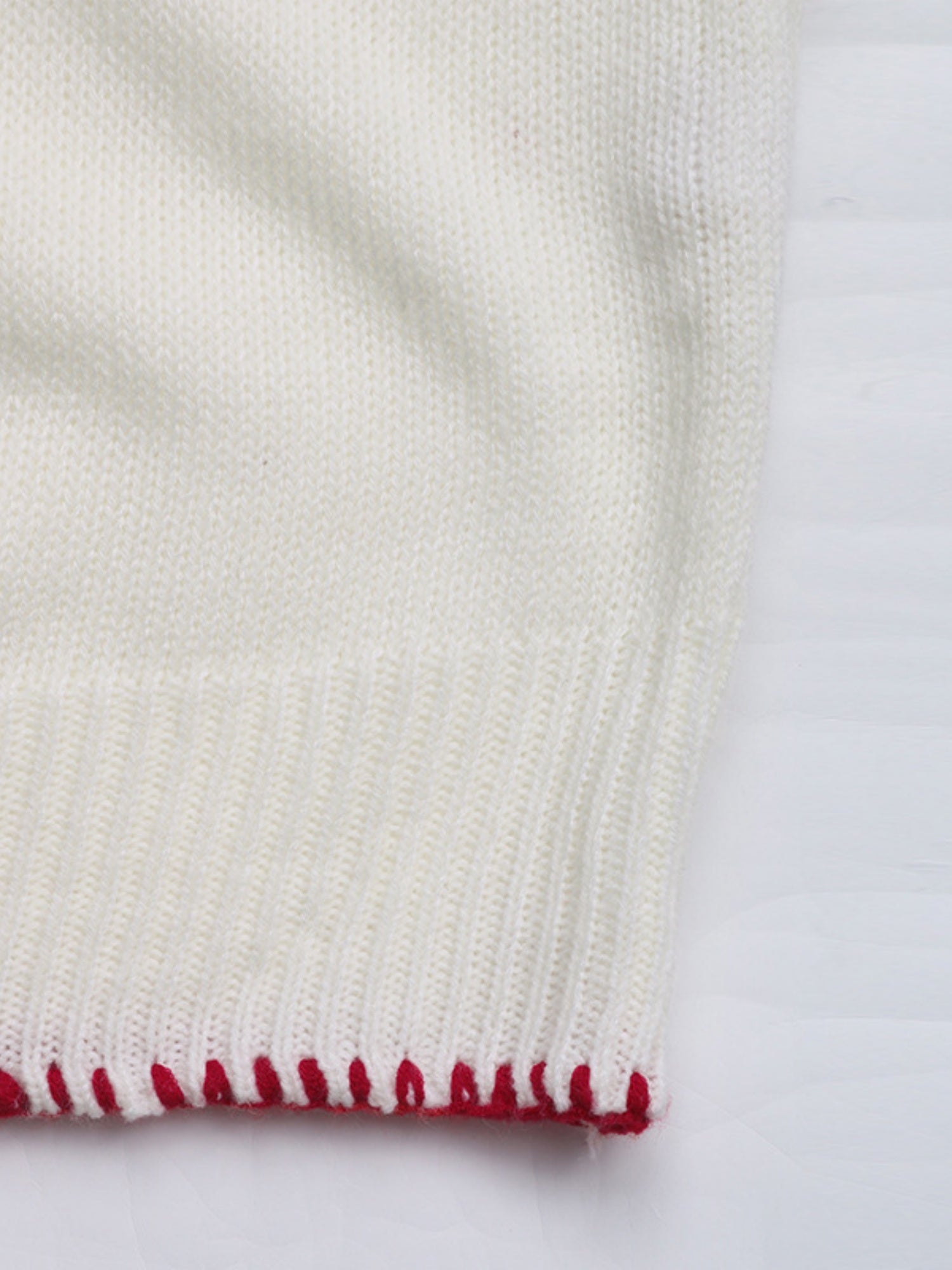 Bow Jacquard Loose Long-sleeved Round Neck Sweater