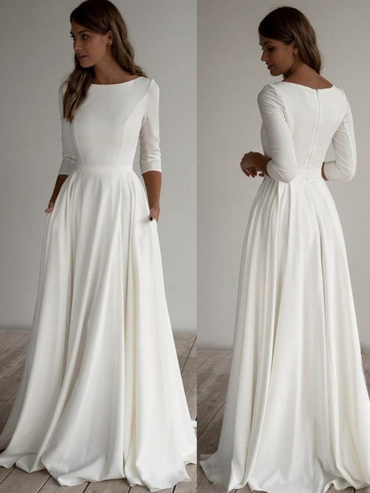 Simplicity Long Sleeve Parties Maxi Dresses