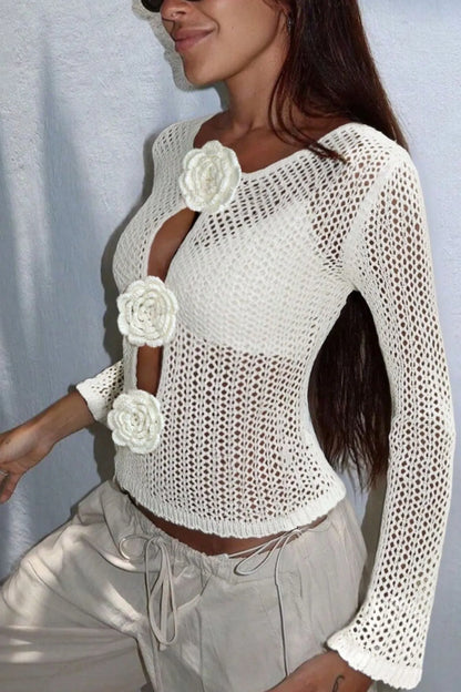 Floral Crochet Top