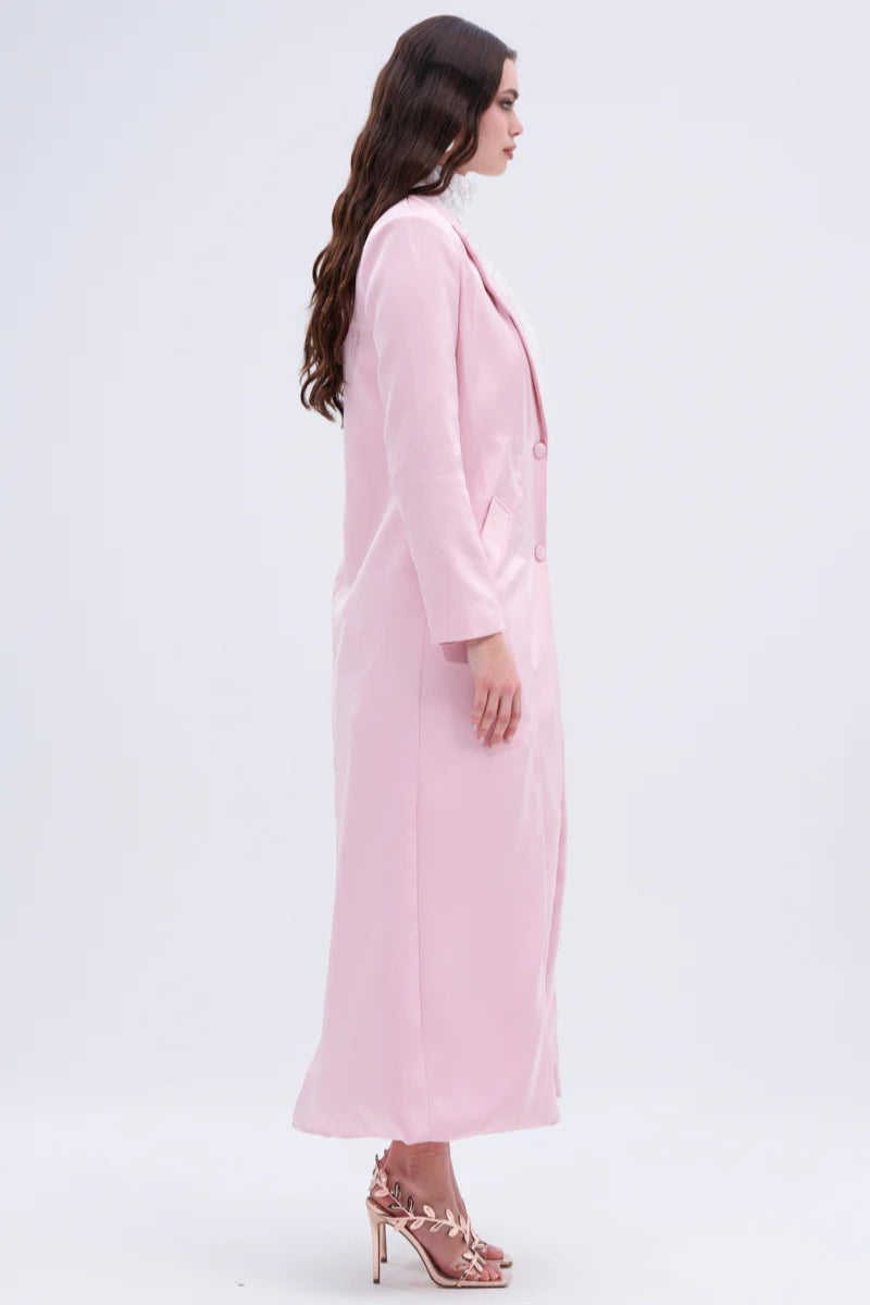 French Chic Knee-Length Overcoat