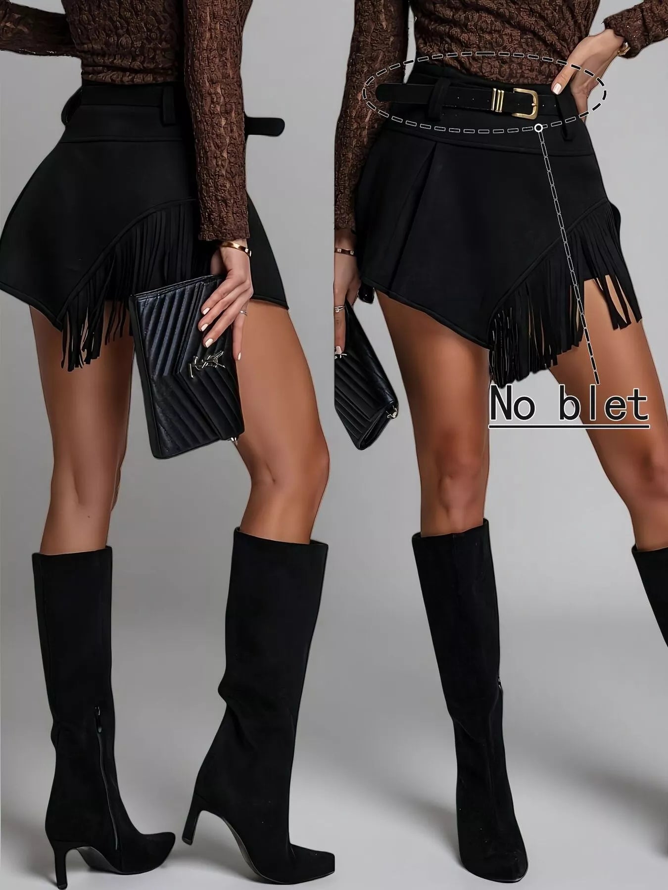 Emma Fringed Skort