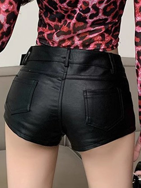 Vintage Leather Shorts