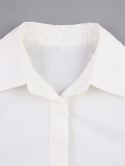 Solid Loose Long Sleeves Shirts