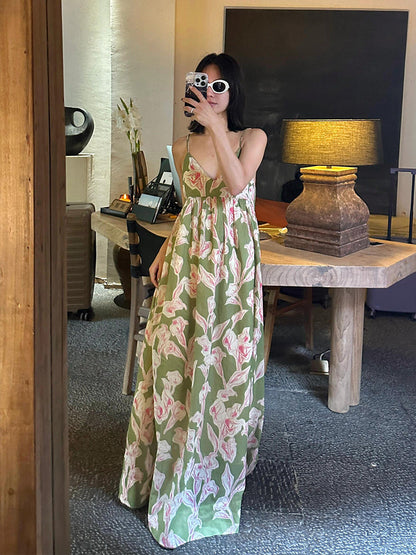 Boho Printed Maxi Dress – The Perfect Beach Getaway Dress