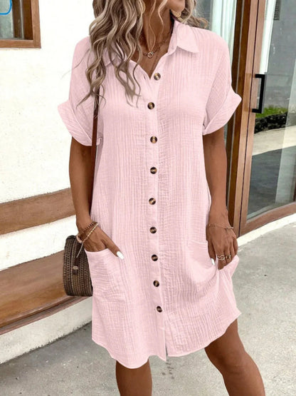 Soft and Chic Casual Style Linen Dress