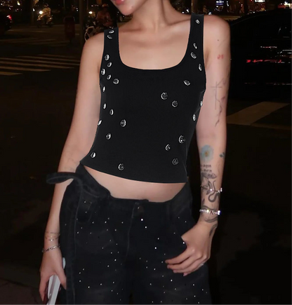 Crystal Drop Tank Top
