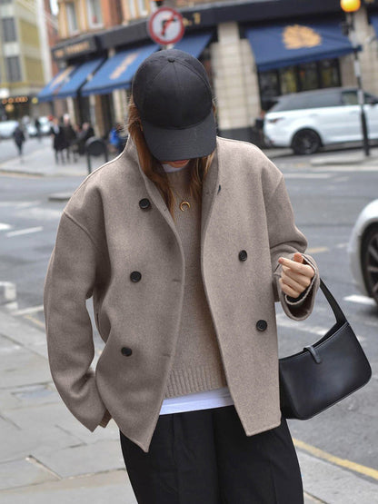 Bianca | Classic Chic Double-Breasted Coat for Women