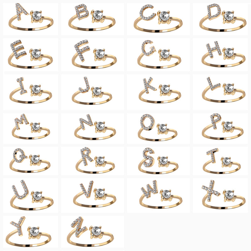 Initial Sparkling Ring